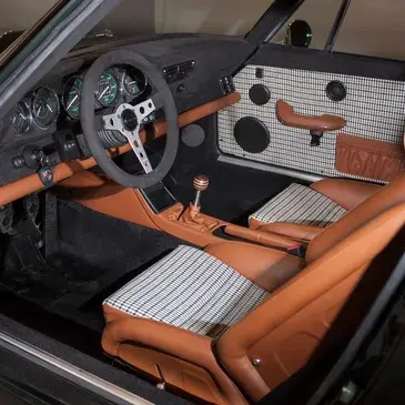 Original Sooner No. 9 tan and houndstooth interior